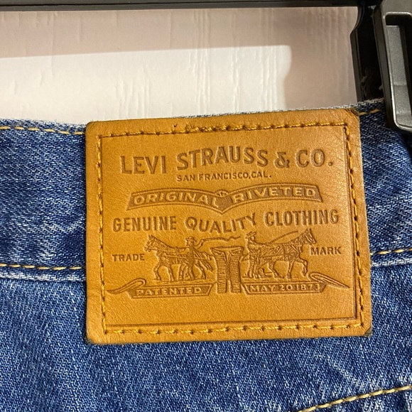 Levi’s Limited Edition Rare Mom Side Bow High Waist Blue Denim Jeans Size 28 - Picture 12 of 16